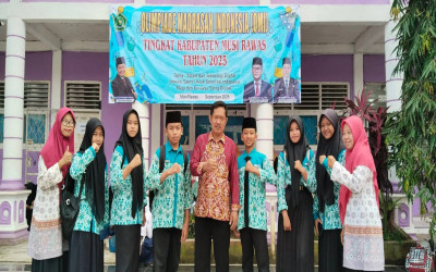 Tunjukkan Eksistensi, MTs Al Mujahidin Ciptodadi Berkompetisi di OMI 2025